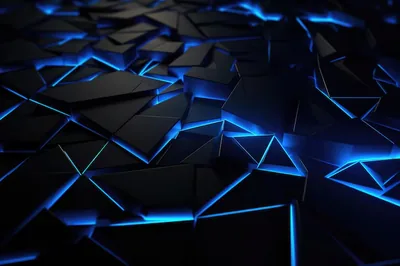 Aesthetic Blue Black Gradient Wallpaper
