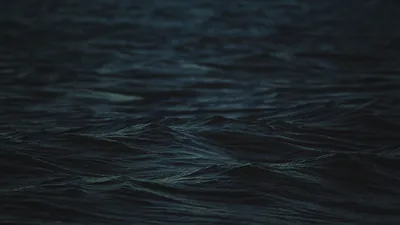 Resolution Simple Blue Dark Sea Waves 1080P Laptop Full HD