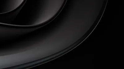 Black Curved Ridge Close-Up HD Wallpaper