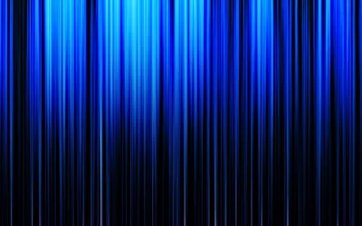 Vertical Blue Light Streaks on Black HD Wallpaper