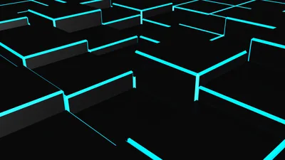Neon Cube Grid