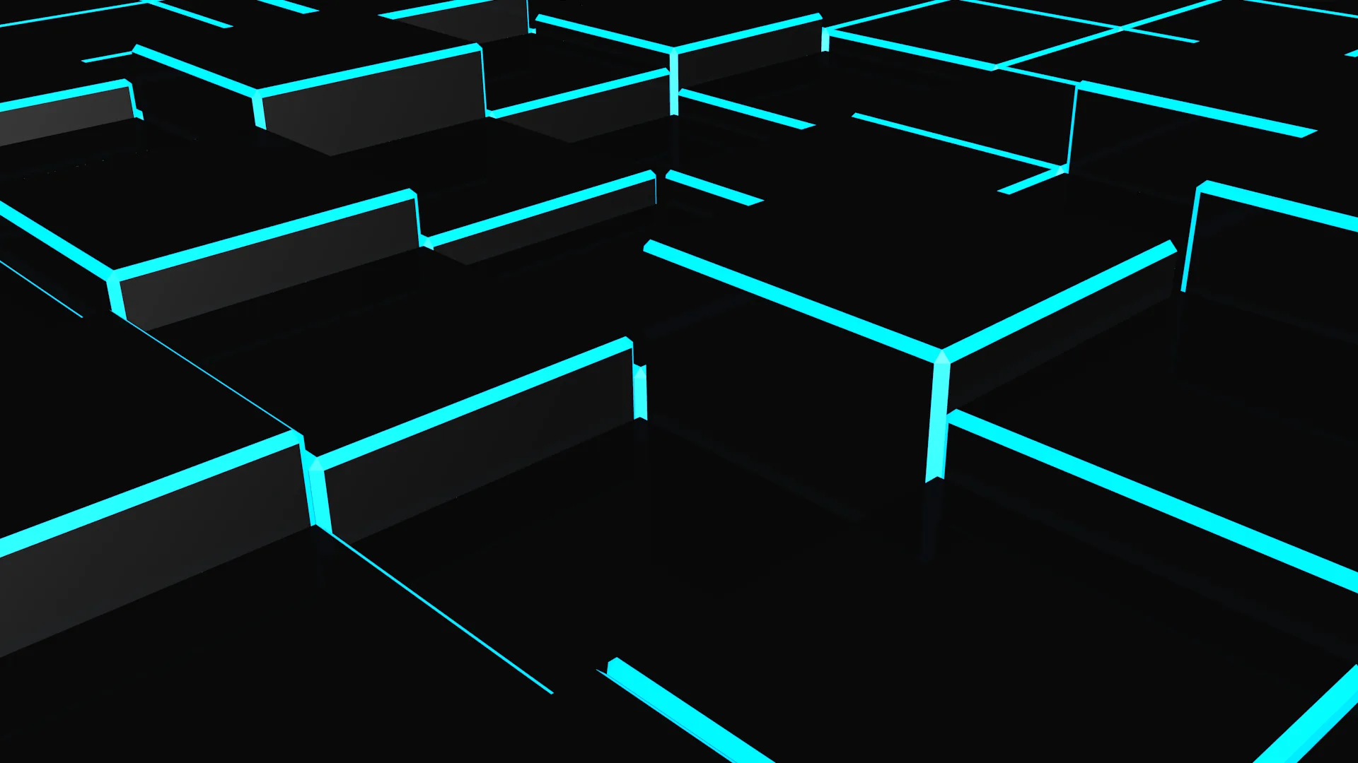Neon Cube Grid