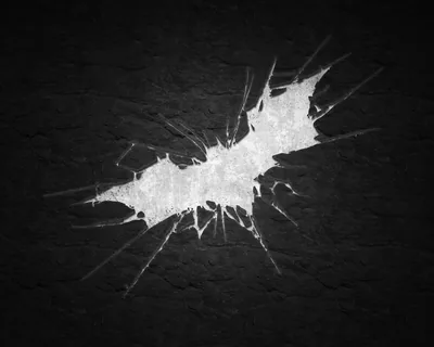 Shattered Dark Knight Bat Symbol HD Wallpaper