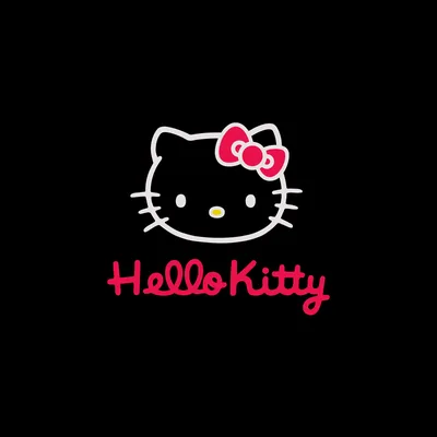 Black Hello Kitty Background