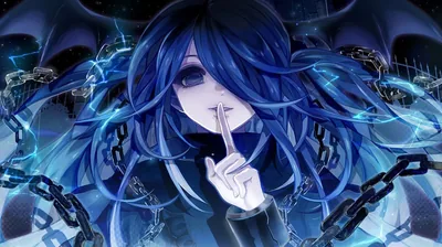 Gothic Girl Hushing Among Chains HD Wallpaper