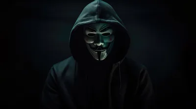 Anonymous Wallpaper 4K, Hooded Man, Hacker, 5K, 8K
