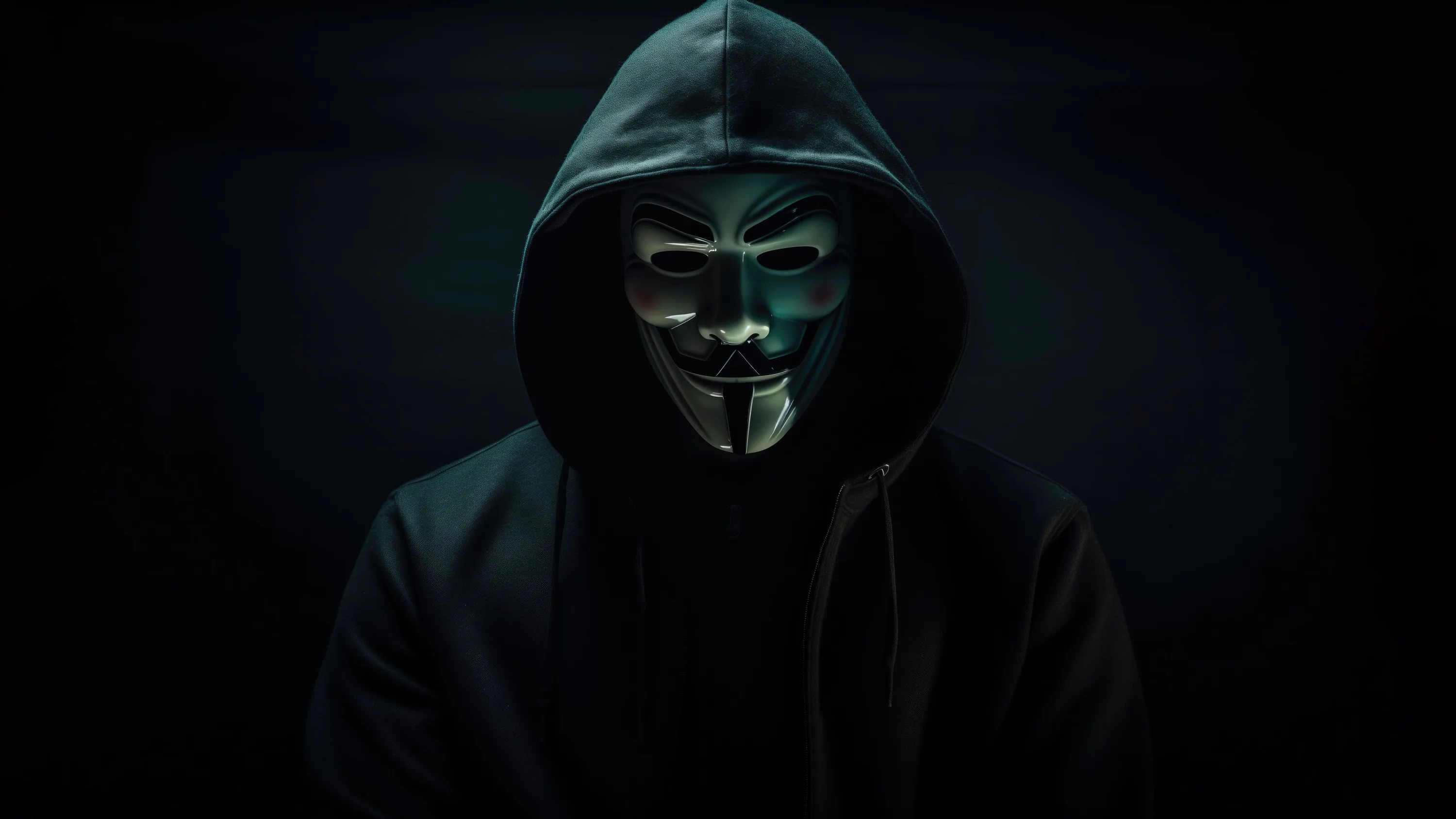 Anonymous Wallpaper 4K, Hooded Man, Hacker, 5K, 8K