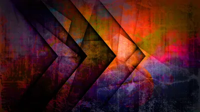 Grunge Chevron Arrows on Purple HD Wallpaper