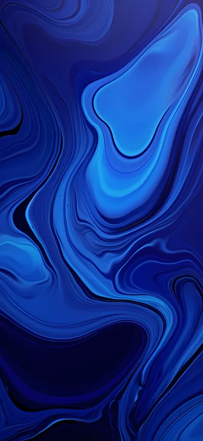 Liquid Blue Marble Swirl HD Phone Wallpaper
