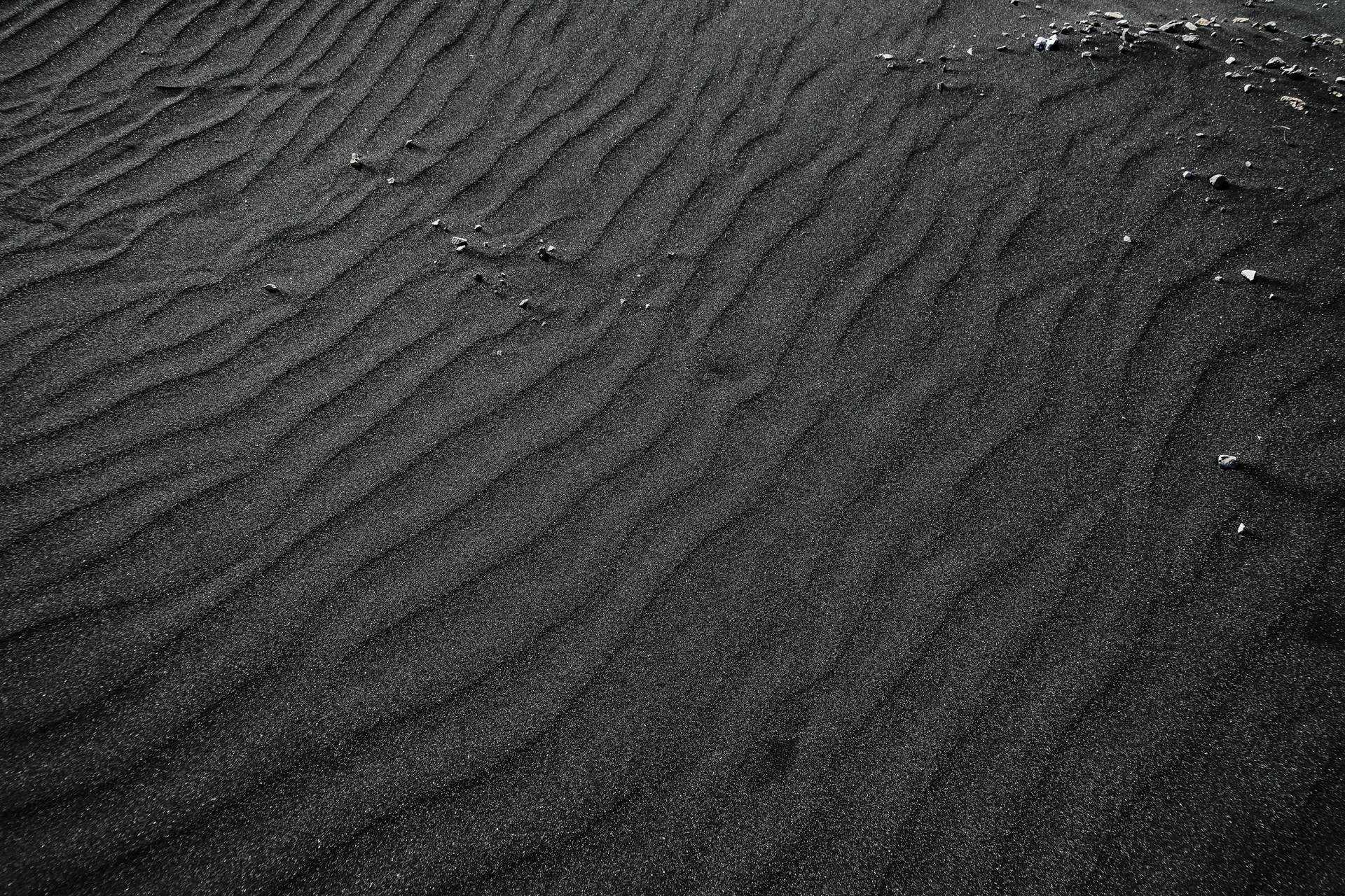 Matte Black Sandy Beach Wallpaper