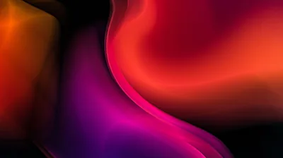 Smoky Red and Purple Waves on Black HD Wallpaper