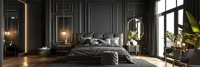 Black Bedroom Wallpaper Images