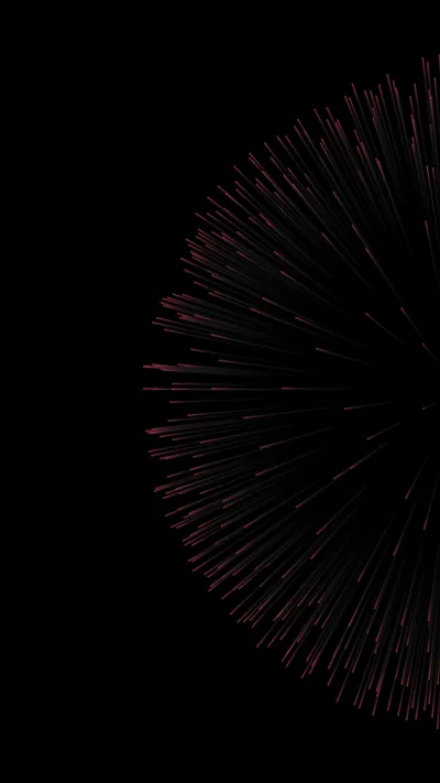 Red Firework Burst on Black HD Phone Wallpaper