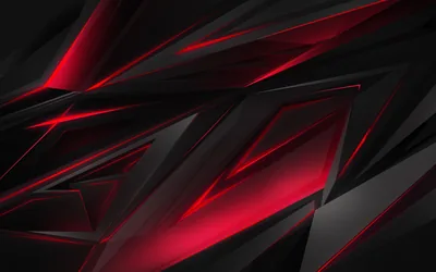 Red and Grey Angular Shards HD Wallpaper