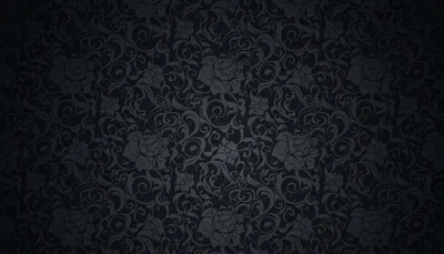 Black Floral Background Pattern