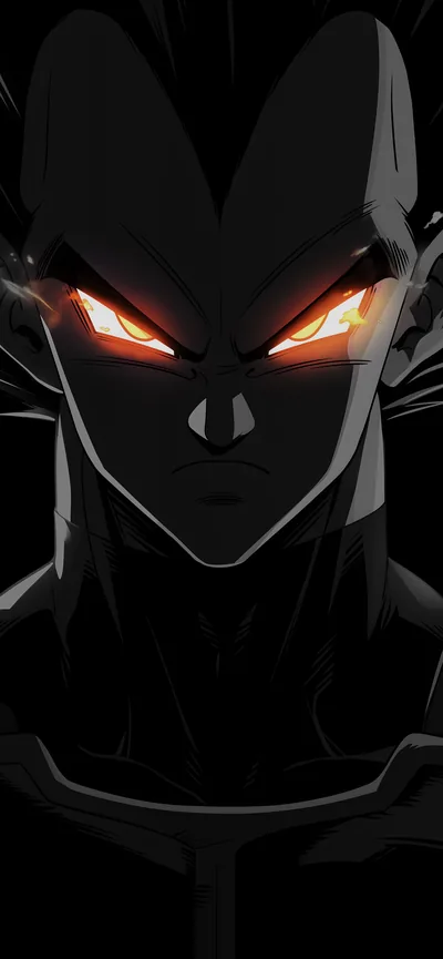 Vegeta Glowing Eyes Epic Black Wallpapers DBZ Anime Wallpaper