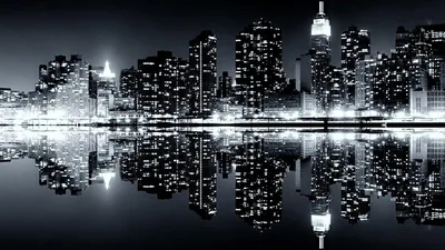Ultra HD Black City Wallpaper