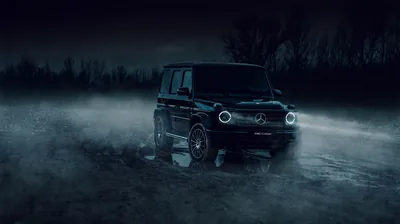Mercedes G-Class in Night Fog HD Wallpaper