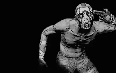 Desktop wallpaper Borderlands, Psycho Borderlands, Mask, Video Game, Gas Mask 4K fre