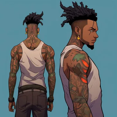 Black Man In Anime Dress