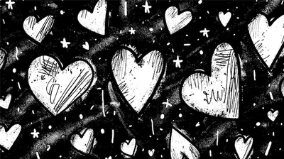 Heart Love Black Wallpaper Elegant & Romantic Designs