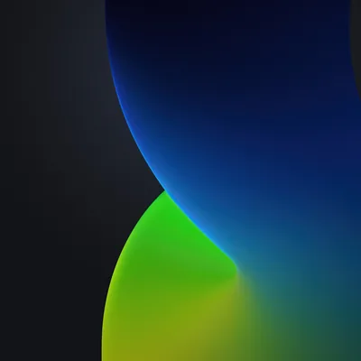 iOS Curve in Blue and Green HD Wallpaper