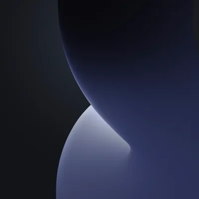 Curved Glass Shapes in Deep Blue HD Wallpaper