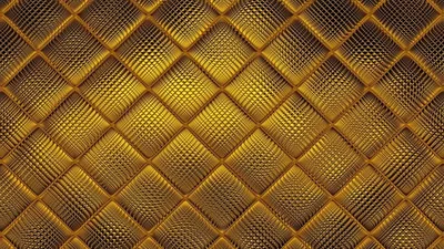 Gold Diamond Quilt Pattern HD Wallpaper
