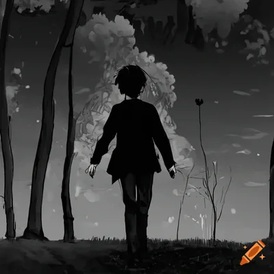 Anime Boy Walking Alone Anime Guy Walking Alone At Night
