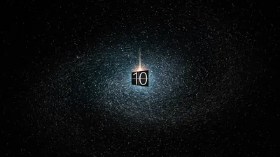 Windows 10 Emblem in a Particle Burst HD Wallpaper