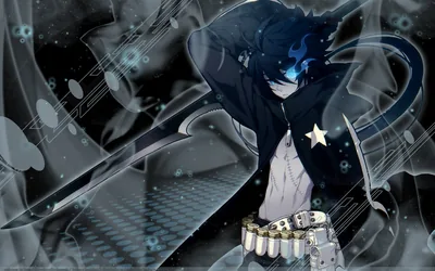 HD Wallpaper of Black Rock Shooter A Striking Anime Visual