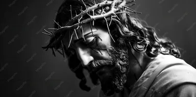 Black and White Jesus Wallpaper High Detailed Plain Background
