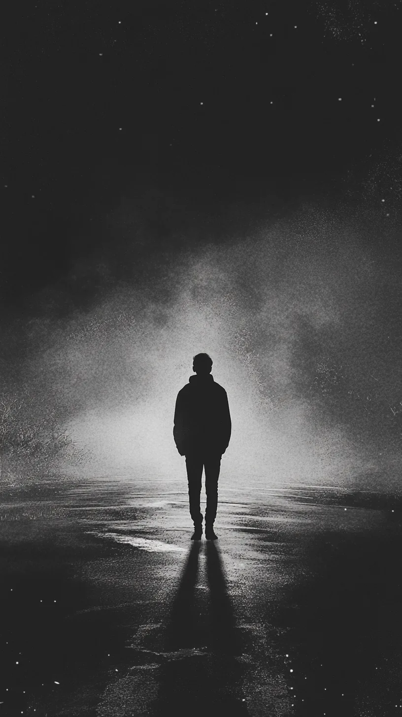 Alone Boy Dark Black Wallpaper Wallpaper