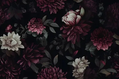 Dark Floral Wallpaper Images