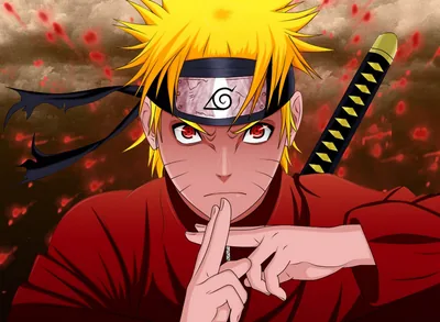 Sage Mode Naruto with a Katana HD Wallpaper