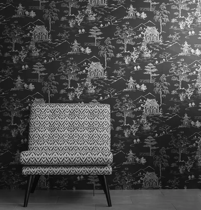 Black Chinoiserie Wallpapers
