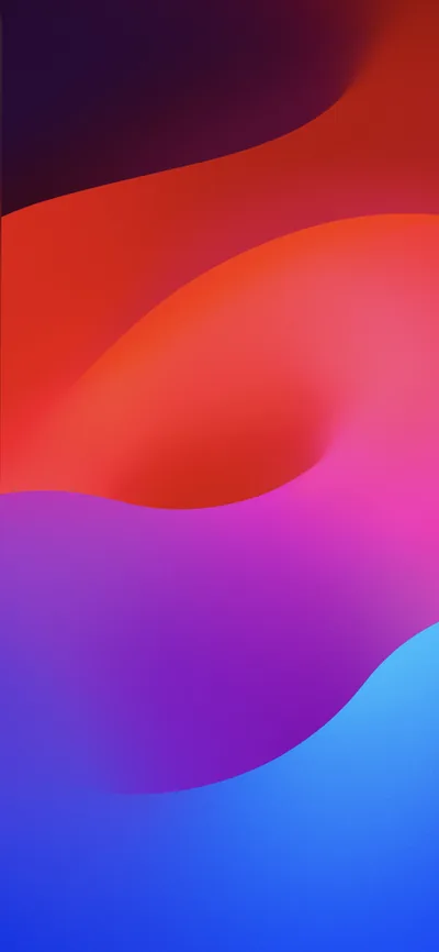 Red Purple and Blue Fluid Gradient HD Phone Wallpaper