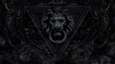 Gothic Lion Head Door Knocker HD Wallpaper