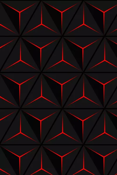 Smooth realistic geometric texture pattern 3d black background