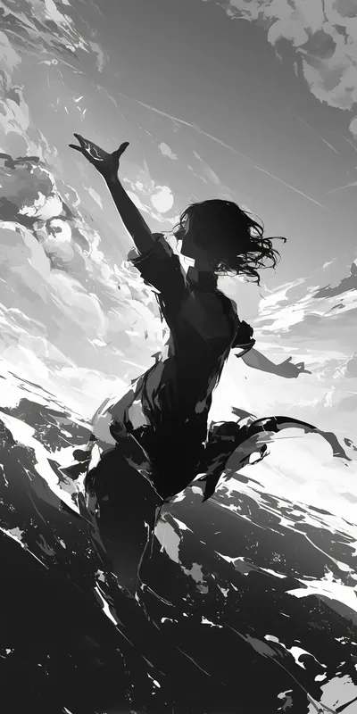 Black And White Phone Anime Wallpapers