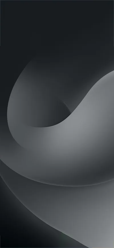 Soft Grey Curve Sweeping Through Dark HD Phone Wallpaper