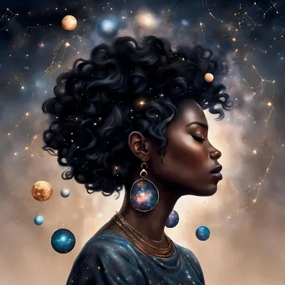 Black Woman Digital Art Print Printable Wall Art Black Women Wall Decor