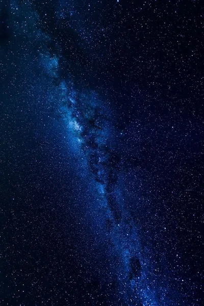 Night Sky Milky Way in Deep Blue HD Phone Wallpaper