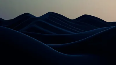 Blue Dunes Under a Warm Sky HD Wallpaper