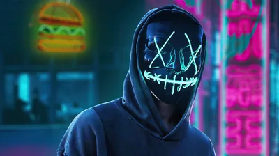 Black Mask Hoodie Boy In City 4k Wallpaper, HD Artist Wallpapers, 4k Wallpapers, Images