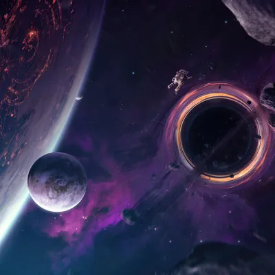 Astronaut Black Hole Galaxy Space 4k Ipad Pro Retina Display, HD 4k Wallpaper