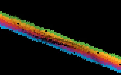 Hexagona Apple Rainbow iOS 11 Wallpaper, HD Hi Tech 4K Wallpapers, Images and Backgroun