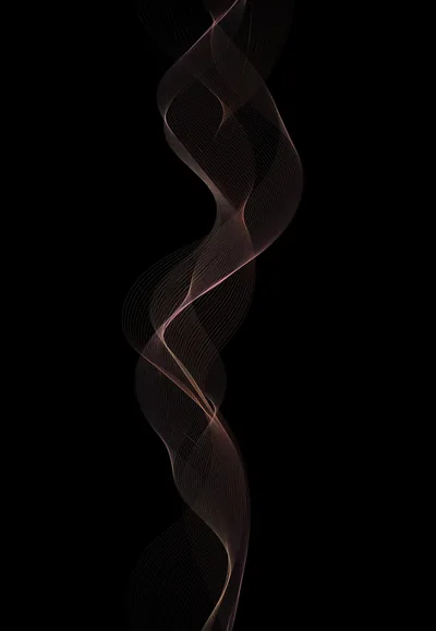 Rose Smoke Ribbon on Black HD Phone Wallpaper