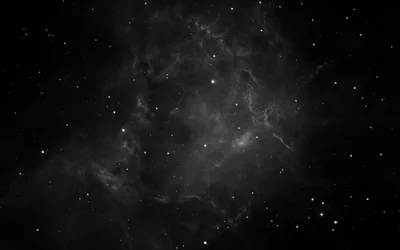 Faint Nebula in Black and White HD Wallpaper