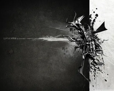 Silver Abstract Burst on Dark Grunge HD Wallpaper